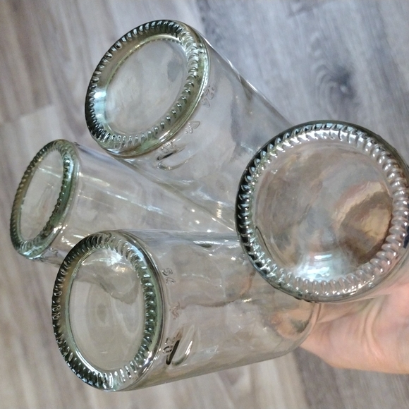 Clear Glass bottles set of (4) - Picture 5 of 6